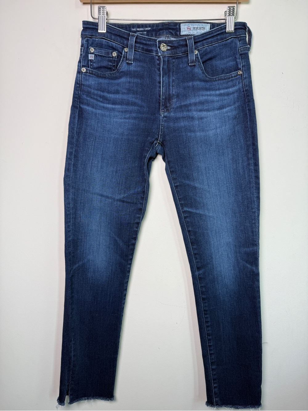 AG Adriano Goldschmied Prima Cigarette Crop Jeans Dark Wash Sz 26R